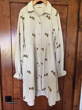 Roolee Embroidery Corduroy dress